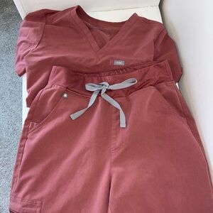 Mauve FIGS scrub set